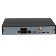 4 канален Compact 1U POE мрежов рекордер(NVR) DAHUA NVR4104HS-P-4KS3