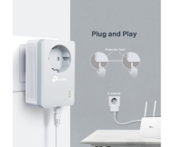 Адаптер за мрежа TP-LINK TL-PA4010P KIT  AV600 1x FE порт  AC гнездо,компл.2бр