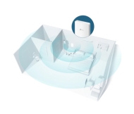 Tочка за достъп TP-LINK EAP235-Wall, AC1200, 4x10/100/1000Mbit портa, PoE