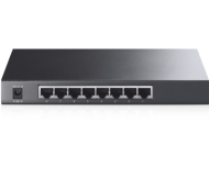 Комутатор TP-LINK TL-SG2008, 8x 10/100/1000 RJ45, VLAN, PoE in via Port 8