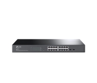 Комутатор TP-LINK TL-SG2218, 16x Gigabit RJ45 порта, 2x SFP слота, управляем