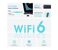 Безжичен адаптер TP-Link Archer TX20U AX1800 Dual Band WiFi 6