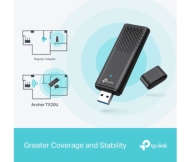 Безжичен адаптер TP-Link Archer TX20U AX1800 Dual Band WiFi 6
