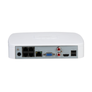 4 канален Smart 1U WizSense POE мрежов видеорекордер(NVR) DAHUA NVR2104-P-4KS3