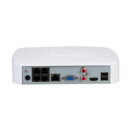 4 канален Smart 1U WizSense 4POE мрежов видеорекордер(NVR) DAHUA NVR4104-P-EI