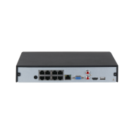 8 канален Compact 1U 8PoE WizSense мрежов видеорекордер(NVR) DAHUA NVR4108HS-8P-EI