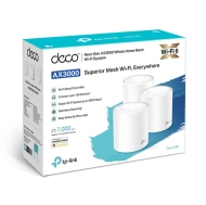 TP-Link Deco X60 (3-pack) – AX3000 Wi-Fi 6 Mesh система, HomeCare, Родителски контрол