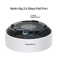 TP-Link Deco X50-PoE (3-pack) – AX3000 Wi-Fi 6 Mesh система с PoE, 2.5G порт, HomeShield