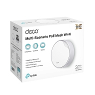 TP-Link Deco X50-PoE (3-pack) – AX3000 Wi-Fi 6 Mesh система с PoE, 2.5G порт, HomeShield