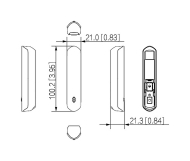 Dahua DHI-ARD324-W2(868S) – размери и чертеж на датчика