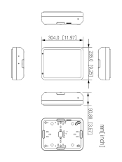 Размери на Dahua DHI-ARM9A4-W2 (868) – чертеж с габарити