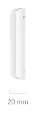 Ajax DoorProtect Jeweller – дебелина 20 mm