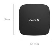 Ajax LeaksProtect Jeweller black – размери 56 × 56 mm