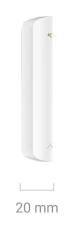 Ajax DoorProtect Plus Jeweller – страничен изглед 20 mm