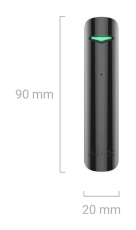 Ajax GlassProtect Jeweller – размери 90 × 20 mm