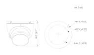 5MP Smart Dual Light HDCVI eyeball камера Dahua HAC-HDW1500TLM-IL-A (2.8 mm)