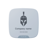 Лицев панел Ajax Brandplate за Double Deck – бял – снимка 1