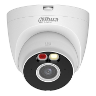 5 MP безжична Wi-Fi Turret IP мрежова камера Dahua T5A-PV-0280B – отпред с включена светлина
